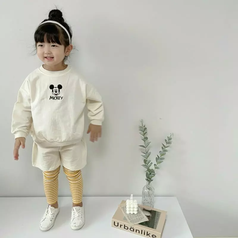 Moran - Korean Children Fashion - #todddlerfashion - Embroidery Top Bottom Set - 9