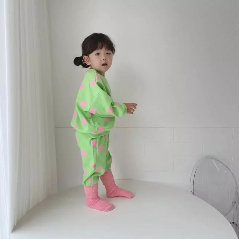 Moran - Korean Children Fashion - #toddlerclothing - Bubble Top Bottom Set - 7