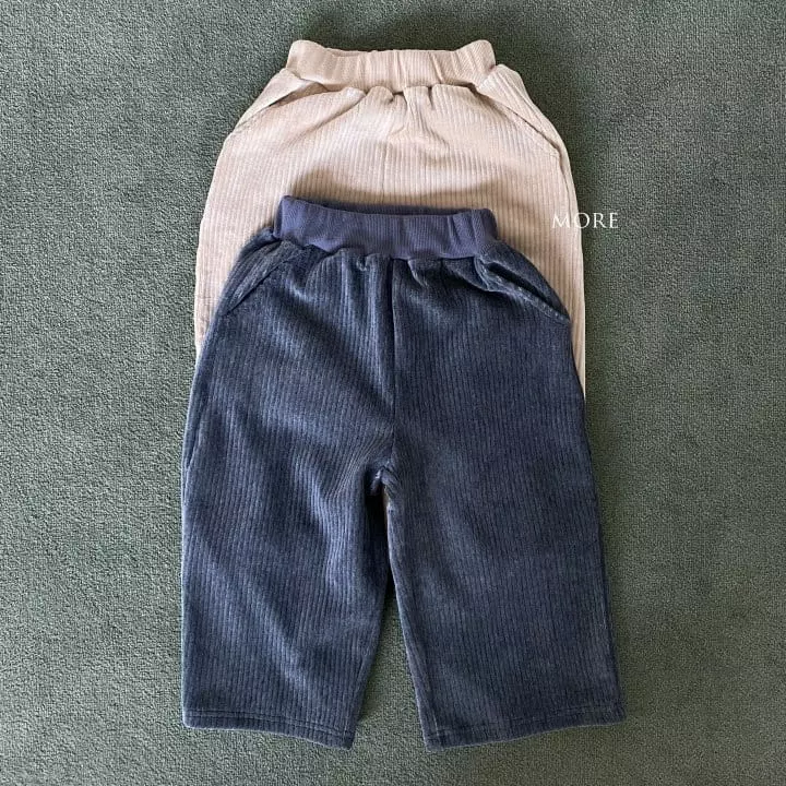 More - Korean Children Fashion - #todddlerfashion - Rib Wifde Pants