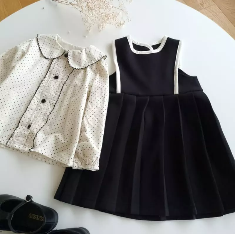 Mori Mori - Korean Children Fashion - #designkidswear - Dot Blouse - 8