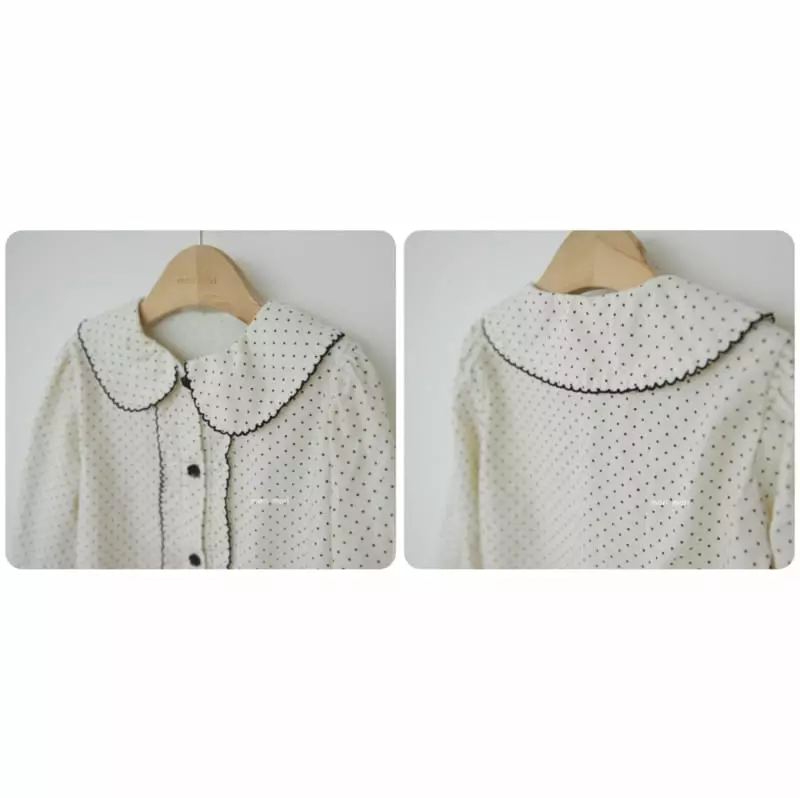 Mori Mori - Korean Children Fashion - #discoveringself - Dot Blouse - 9