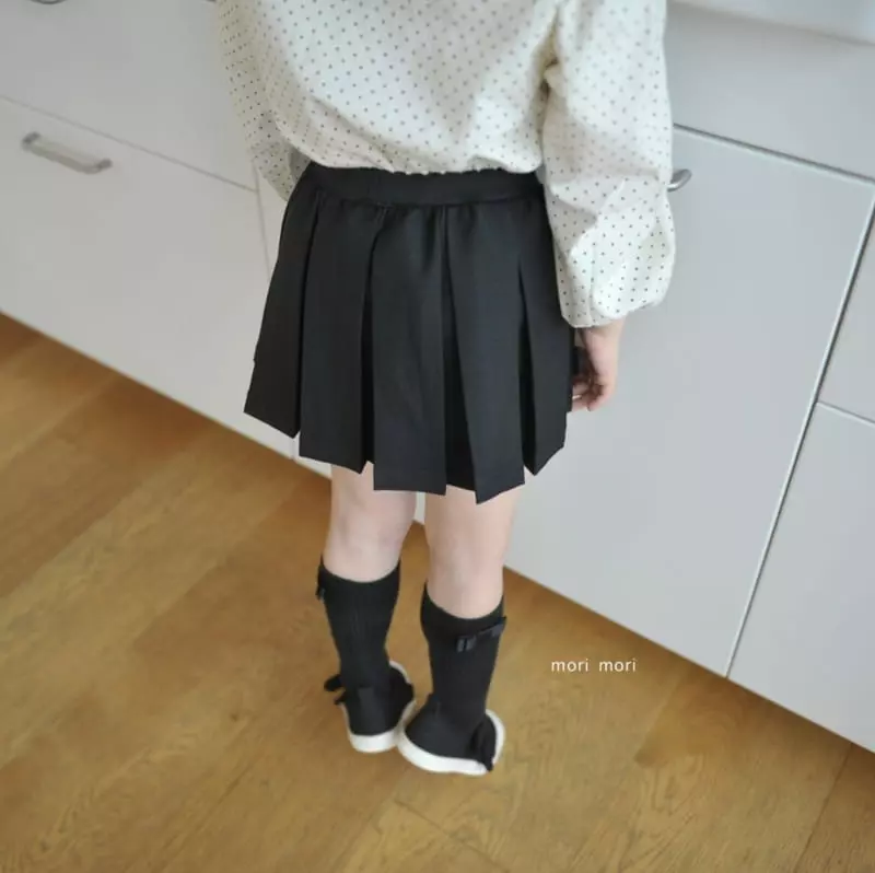 Mori Mori - Korean Children Fashion - #kidsshorts - Morden Wrinkle Skirt Pants