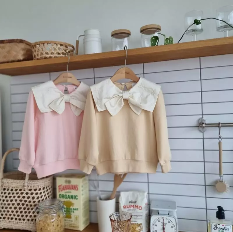 Mori Mori - Korean Children Fashion - #kidsshorts - Loui Ribbon Tee - 9