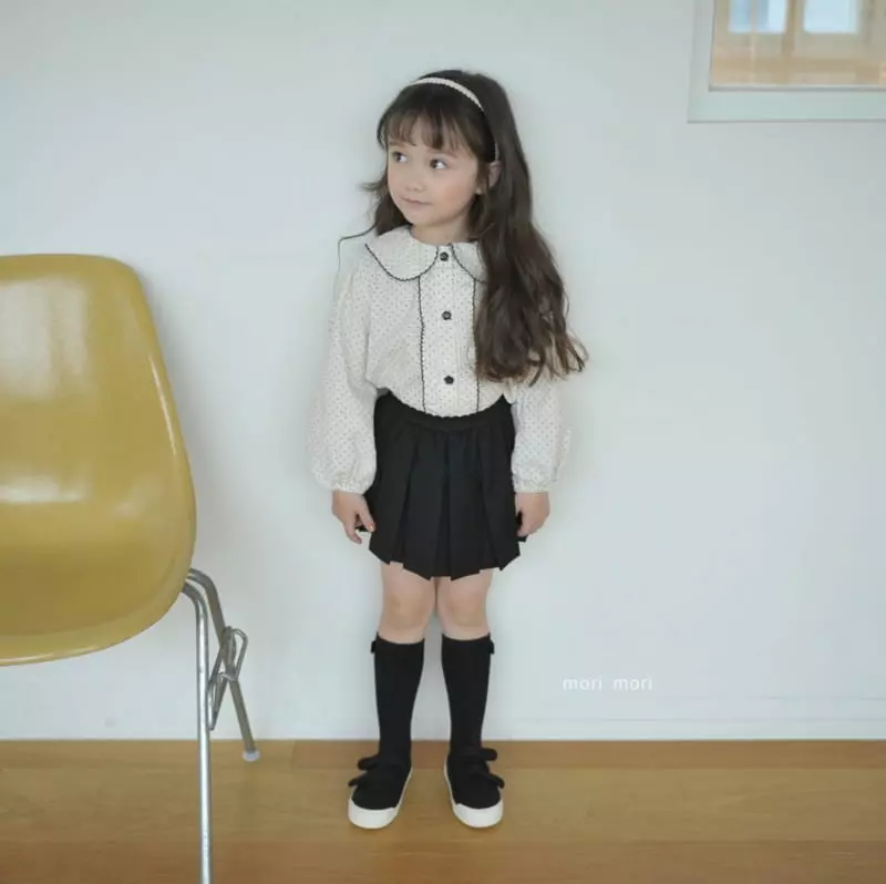 Mori Mori - Korean Children Fashion - #kidsstore - Morden Wrinkle Skirt Pants - 2