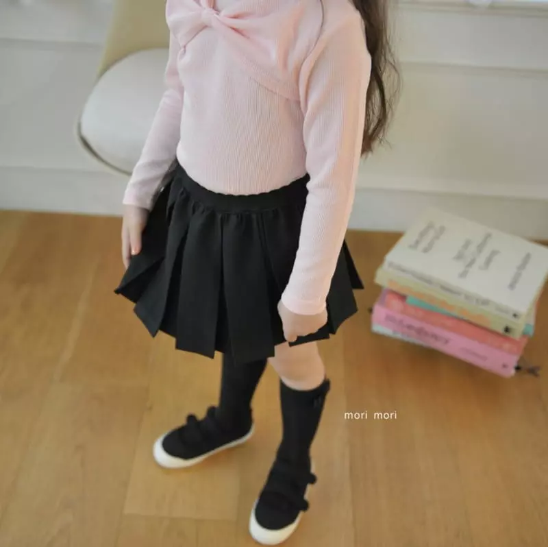 Mori Mori - Korean Children Fashion - #kidzfashiontrend - Morden Wrinkle Skirt Pants - 3