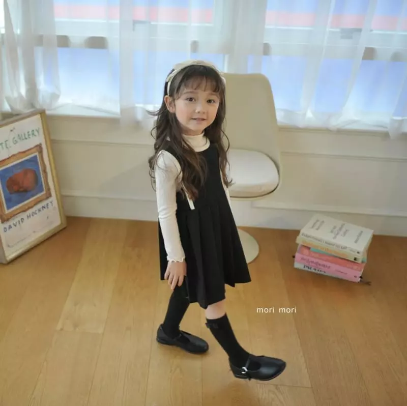 Mori Mori - Korean Children Fashion - #toddlerclothing - Doroshi One-piece Black - 5