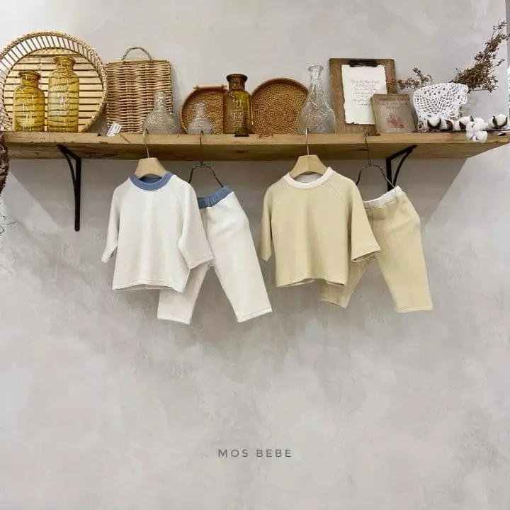 Mos Bebe - Korean Baby Fashion - #babyboutique - Daily Color Top Bottom Set Bebe - 10