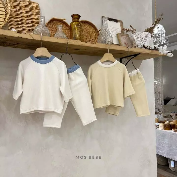 Mos Bebe - Korean Baby Fashion - #babyboutique - Daily Color Top Bottom Set Bebe - 9