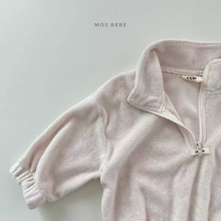 Mos Bebe - Korean Baby Fashion - #babyboutique - Anorak Terry Top Bottom Set Bebe - 4