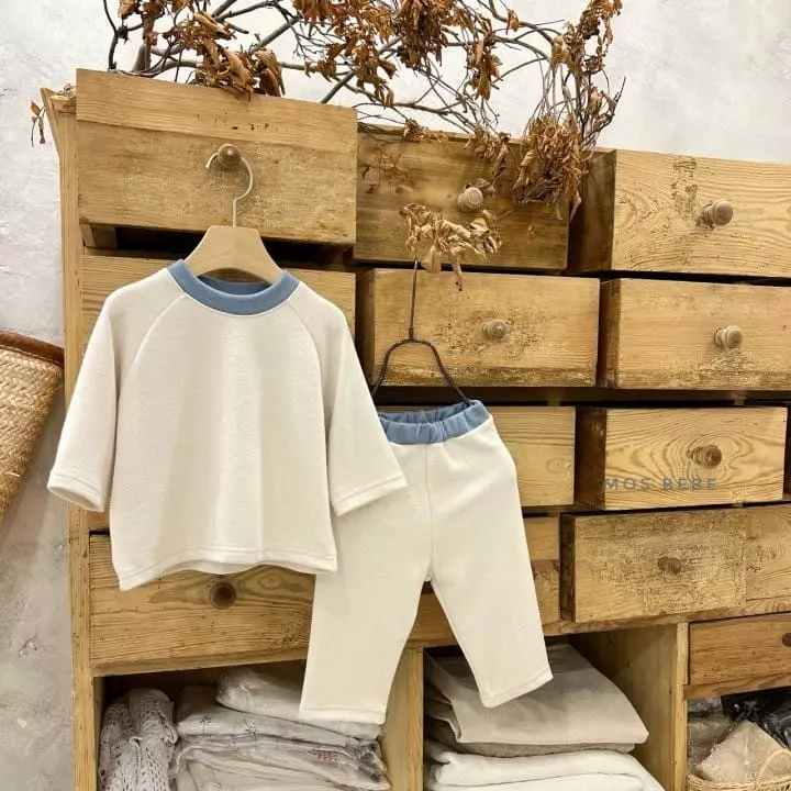 Mos Bebe - Korean Baby Fashion - #babyboutiqueclothing - Daily Color Top Bottom Set Bebe - 11