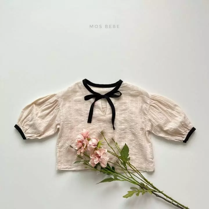 Mos Bebe - Korean Baby Fashion - #babyboutiqueclothing - Ribbon Blouse Bebe - 3