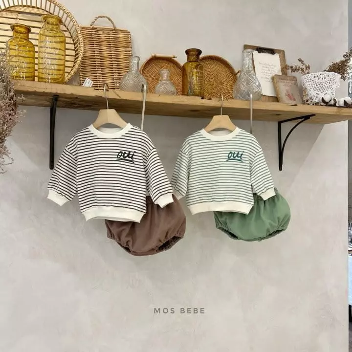 Mos Bebe - Korean Baby Fashion - #babyfashion - OUI Top Bottom Set Bebe - 9