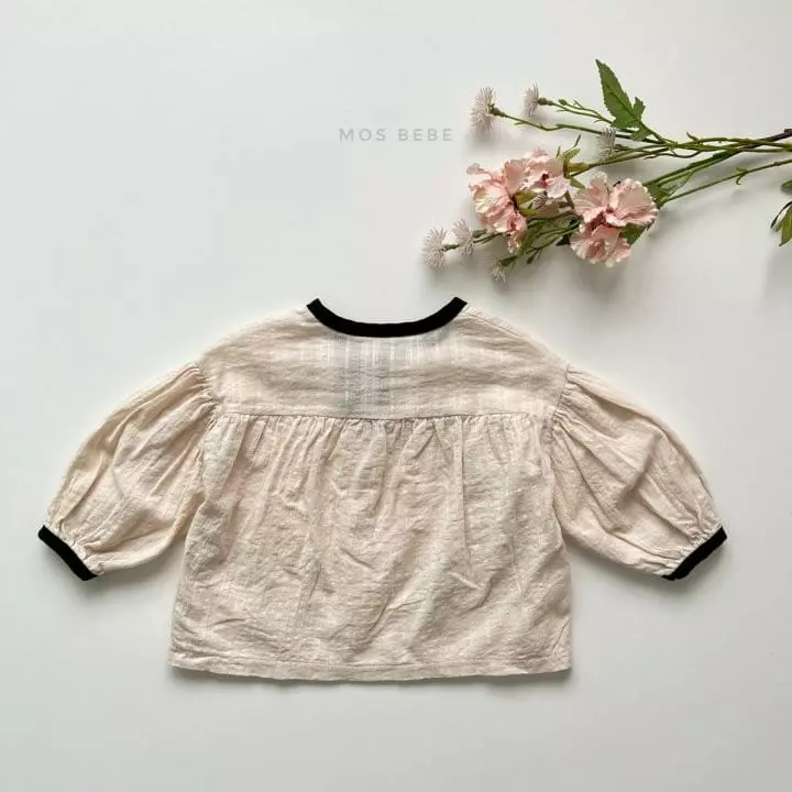 Mos Bebe - Korean Baby Fashion - #babyfashion - Ribbon Blouse Bebe - 5