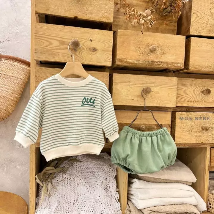 Mos Bebe - Korean Baby Fashion - #babyfever - OUI Top Bottom Set Bebe - 10