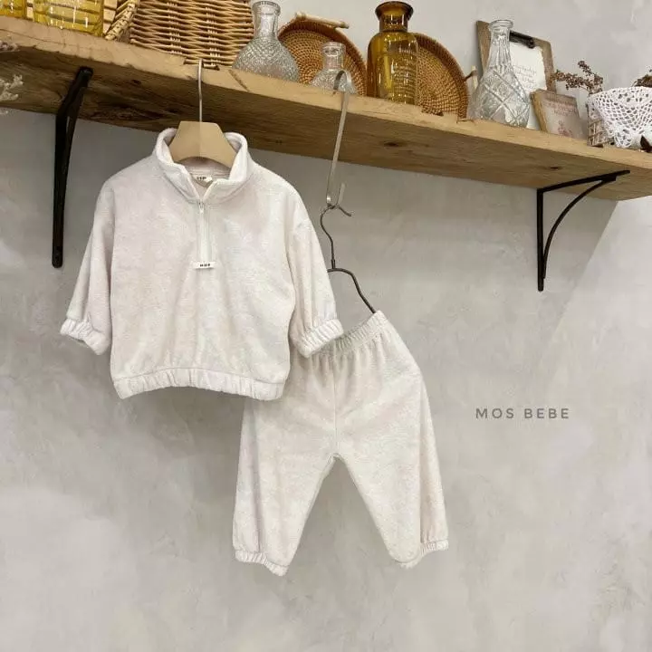 Mos Bebe - Korean Baby Fashion - #babylifestyle - Anorak Terry Top Bottom Set Bebe - 10