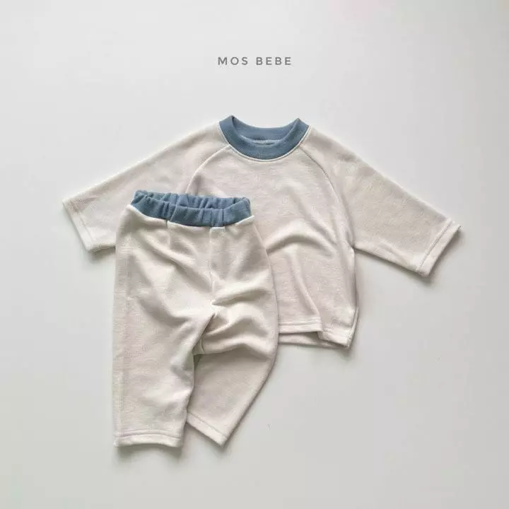 Mos Bebe - Korean Baby Fashion - #babyoninstagram - Daily Color Top Bottom Set Bebe - 2