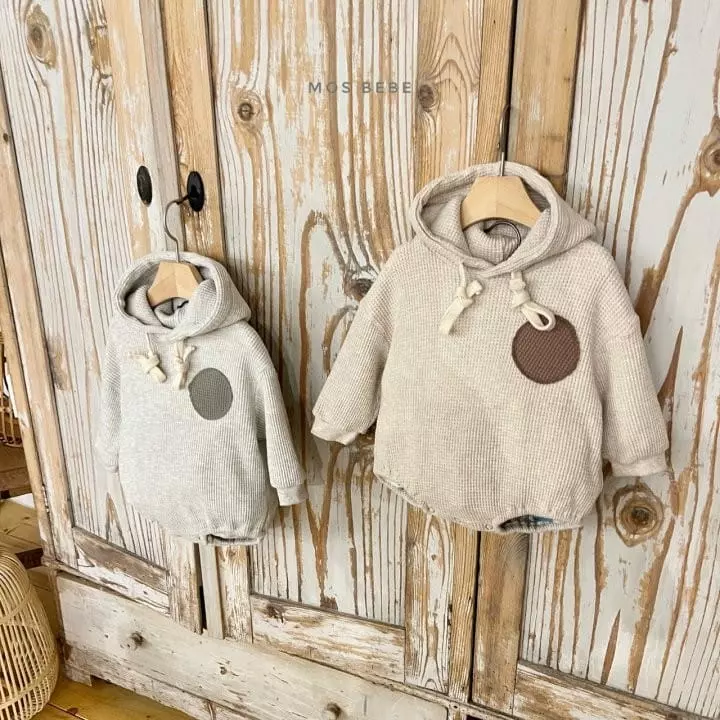 Mos Bebe - Korean Baby Fashion - #babyootd - Croiffle Hoody Bodysuit - 12