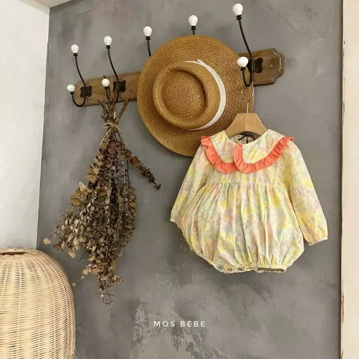 Mos Bebe - Korean Baby Fashion - #babyoninstagram - Candy Flower Frill BOdysuit - 4