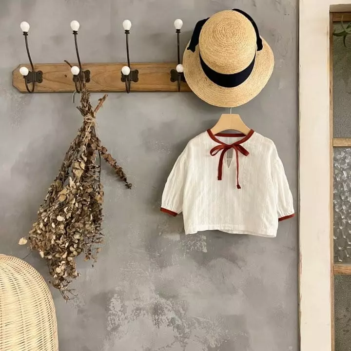 Mos Bebe - Korean Baby Fashion - #babyoutfit - Ribbon Blouse Bebe - 12