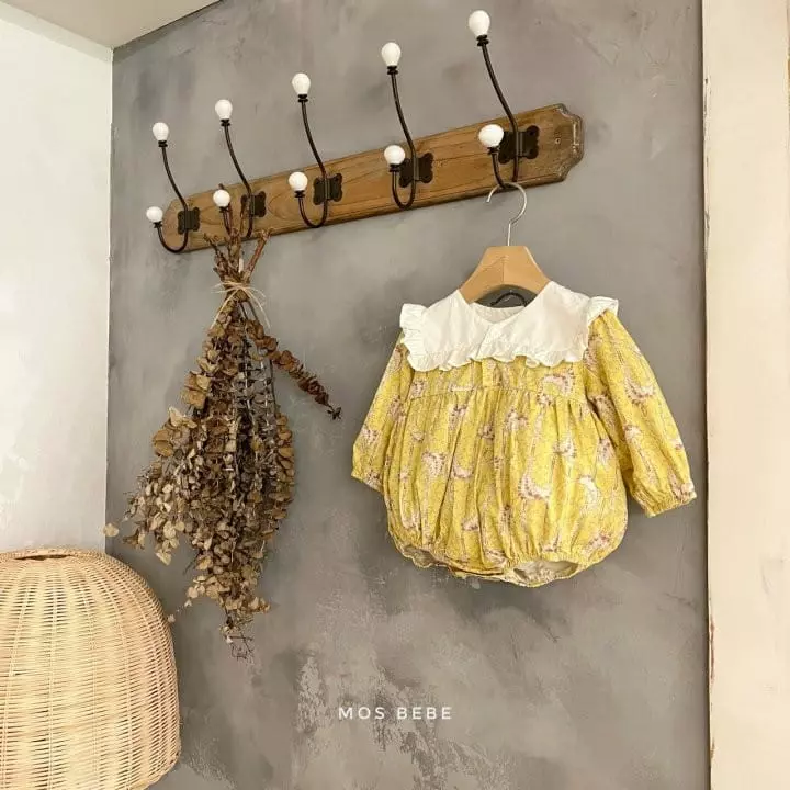 Mos Bebe - Korean Baby Fashion - #babyoutfit - V Luna Bodysuit - 5