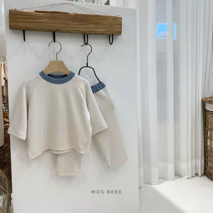 Mos Bebe - Korean Baby Fashion - #onlinebabyboutique - Daily Color Top Bottom Set Bebe - 7