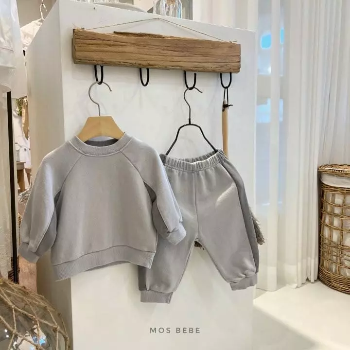 Mos Bebe - Korean Baby Fashion - #babywear - Color Line Top Bottom Set Bebe - 4