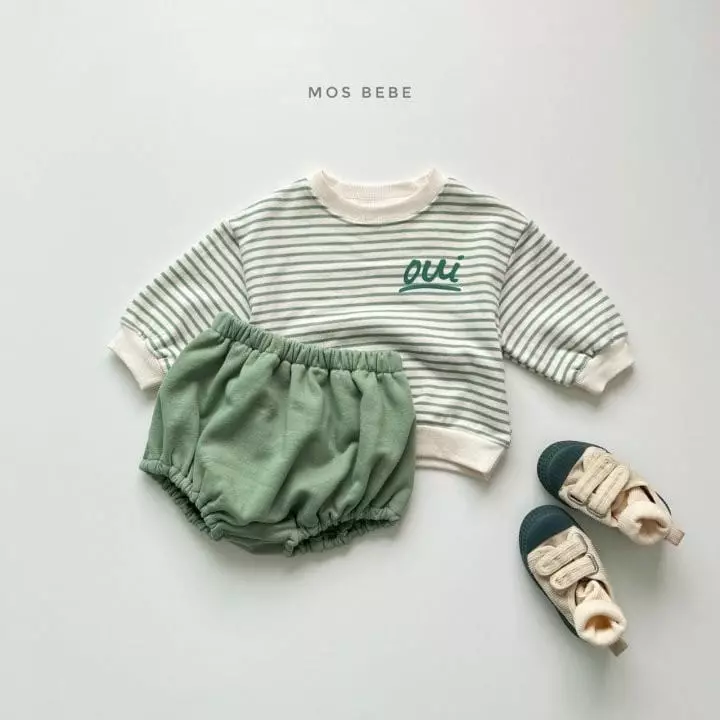 Mos Bebe - Korean Baby Fashion - #onlinebabyboutique - OUI Top Bottom Set Bebe - 3