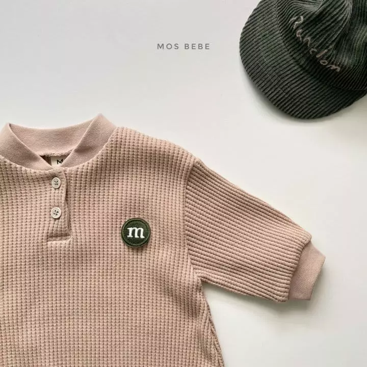 Mos Bebe - Korean Baby Fashion - #onlinebabyboutique - Waffle M Bodysuit - 5