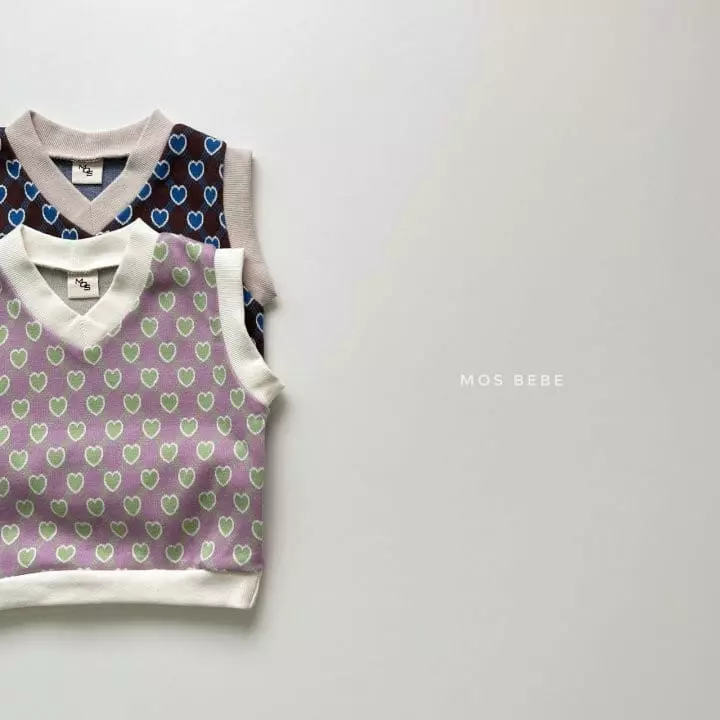Mos Bebe - Korean Baby Fashion - #onlinebabyshop - Heart Breaker Top Bottom Set