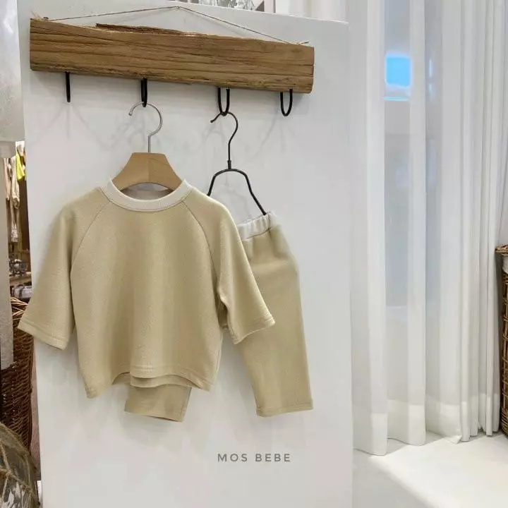 Mos Bebe - Korean Baby Fashion - #onlinebabyshop - Daily Color Top Bottom Set Bebe - 8