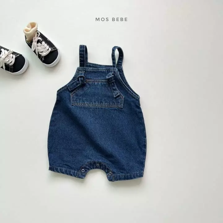 Mos Bebe - Korean Baby Fashion - #smilingbaby - Lucky Denim Bodysuit