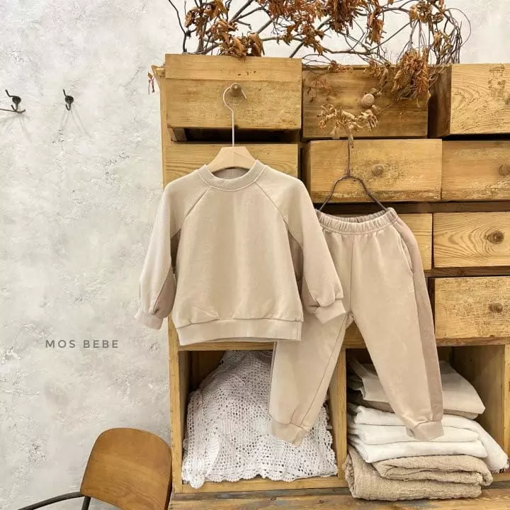Mos Bebe - Korean Children Fashion - #Kfashion4kids - Color Line Top Bottom Set - 2