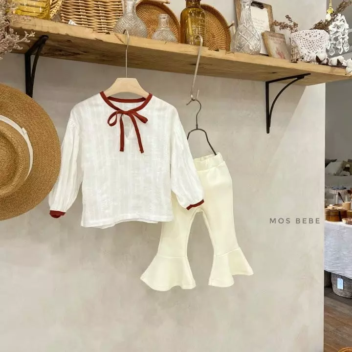 Mos Bebe - Korean Children Fashion - #Kfashion4kids - Ribbon Blouse - 9