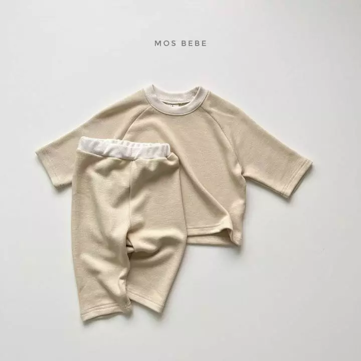 Mos Bebe - Korean Children Fashion - #childrensboutique - Daily Color Top Bottom Set - 10