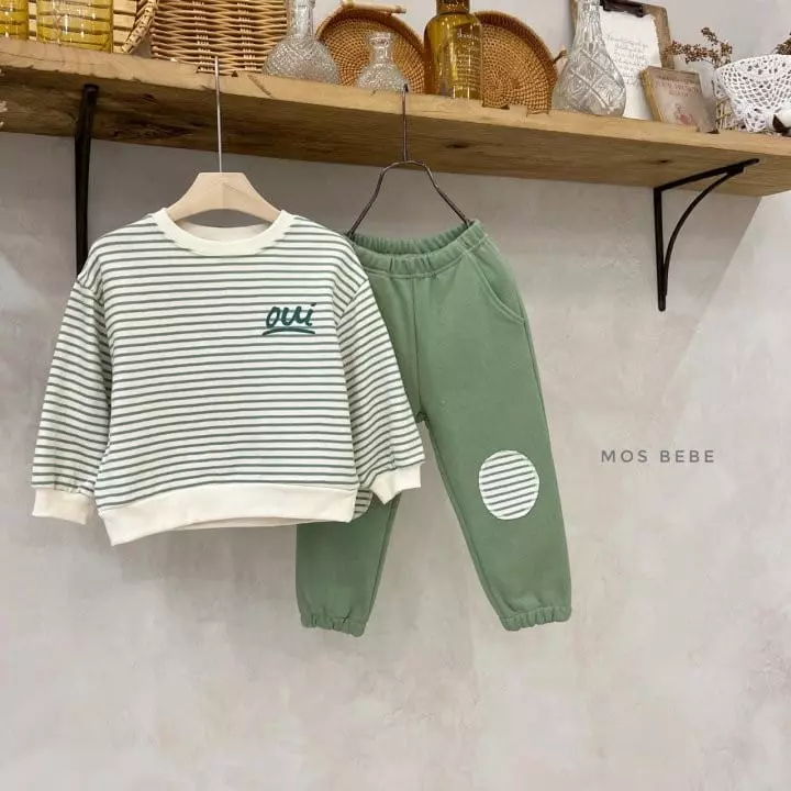 Mos Bebe - Korean Children Fashion - #discoveringself - OUI Top Bottom Set - 8
