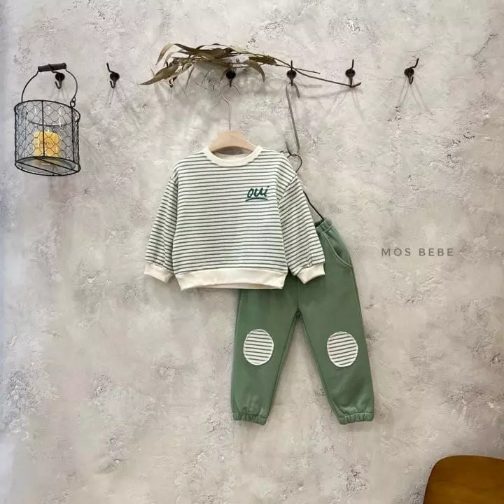 Mos Bebe - Korean Children Fashion - #kidsstore - OUI Top Bottom Set - 11