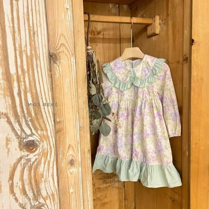 Mos Bebe - Korean Children Fashion - #kidsstore - Candy Flower Frill One-piece - 3