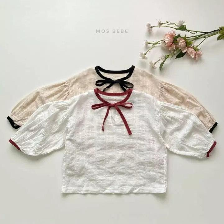 Mos Bebe - Korean Children Fashion - #magicofchildhood - Ribbon Blouse - 11