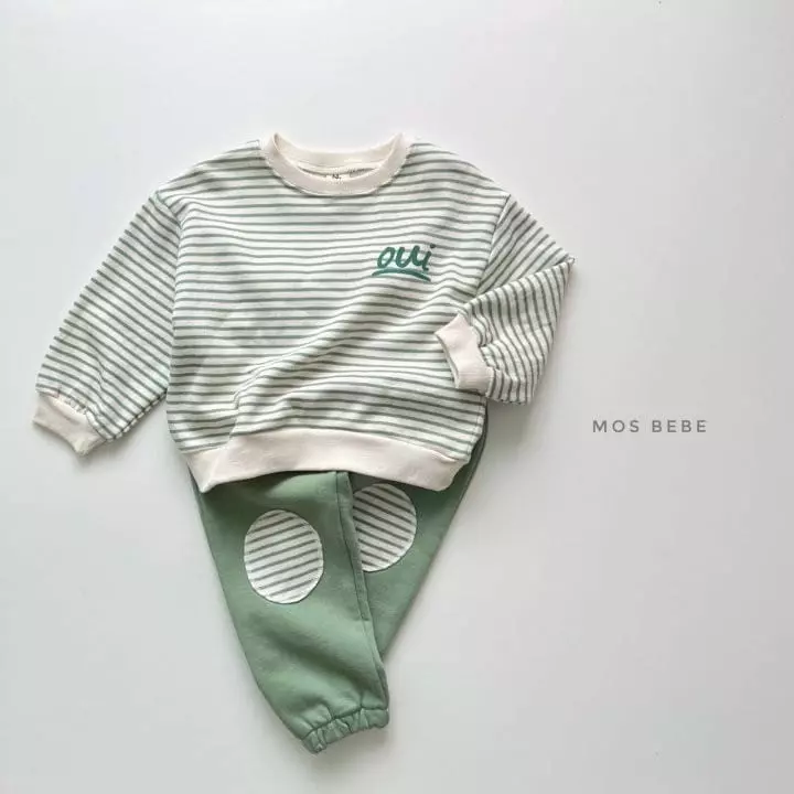 Mos Bebe - Korean Children Fashion - #prettylittlegirls - OUI Top Bottom Set - 3