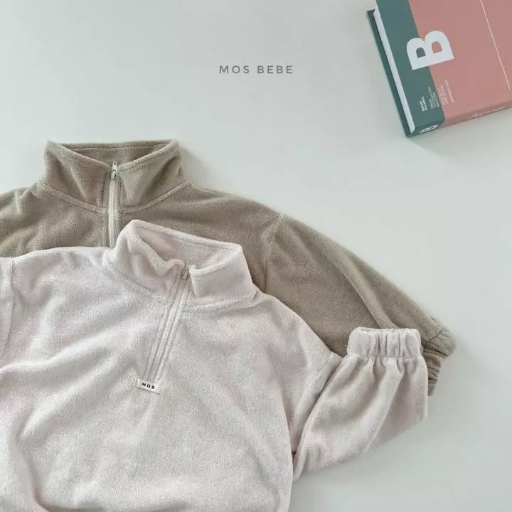 Mos Bebe - Korean Children Fashion - #prettylittlegirls - Anorak Terry Top Bottom Set