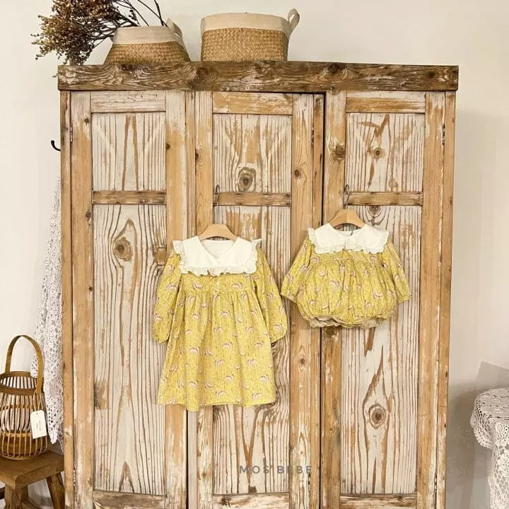 Mos Bebe - Korean Children Fashion - #toddlerclothing - V Luna One-piece - 8
