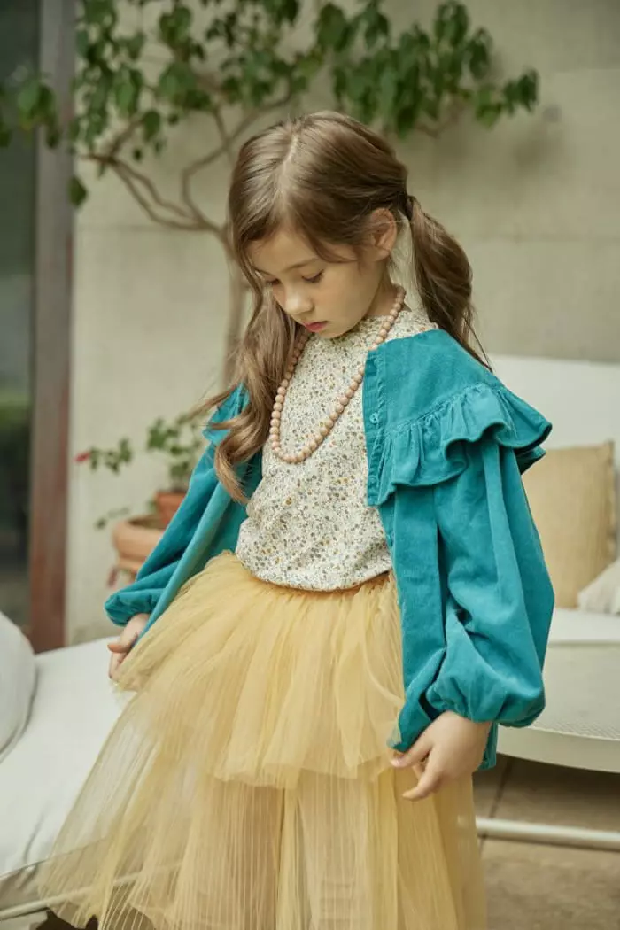 Mumunbaba - Korean Children Fashion - #Kfashion4kids - Big Collar Rib Blouse - 5