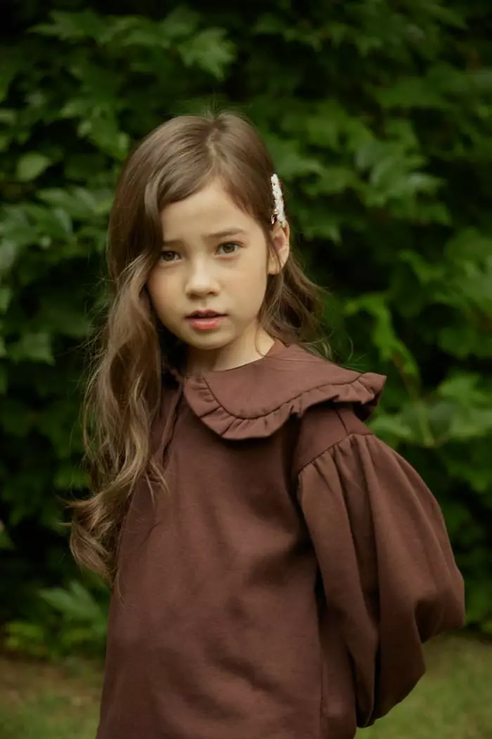 Mumunbaba - Korean Children Fashion - #designkidswear - Frill Collar Tee - 3