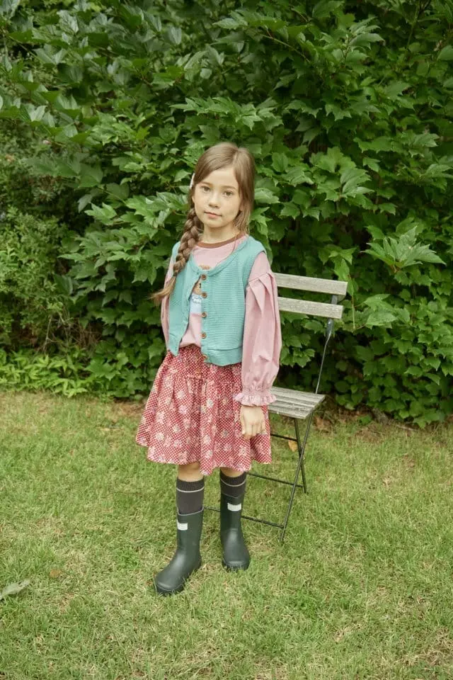 Mumunbaba - Korean Children Fashion - #discoveringself - Concon Button Vest - 3