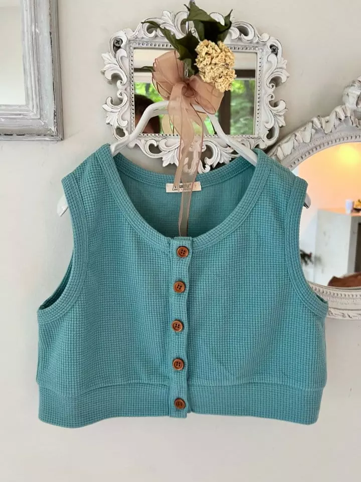Mumunbaba - Korean Children Fashion - #kidsstore - Concon Button Vest - 6