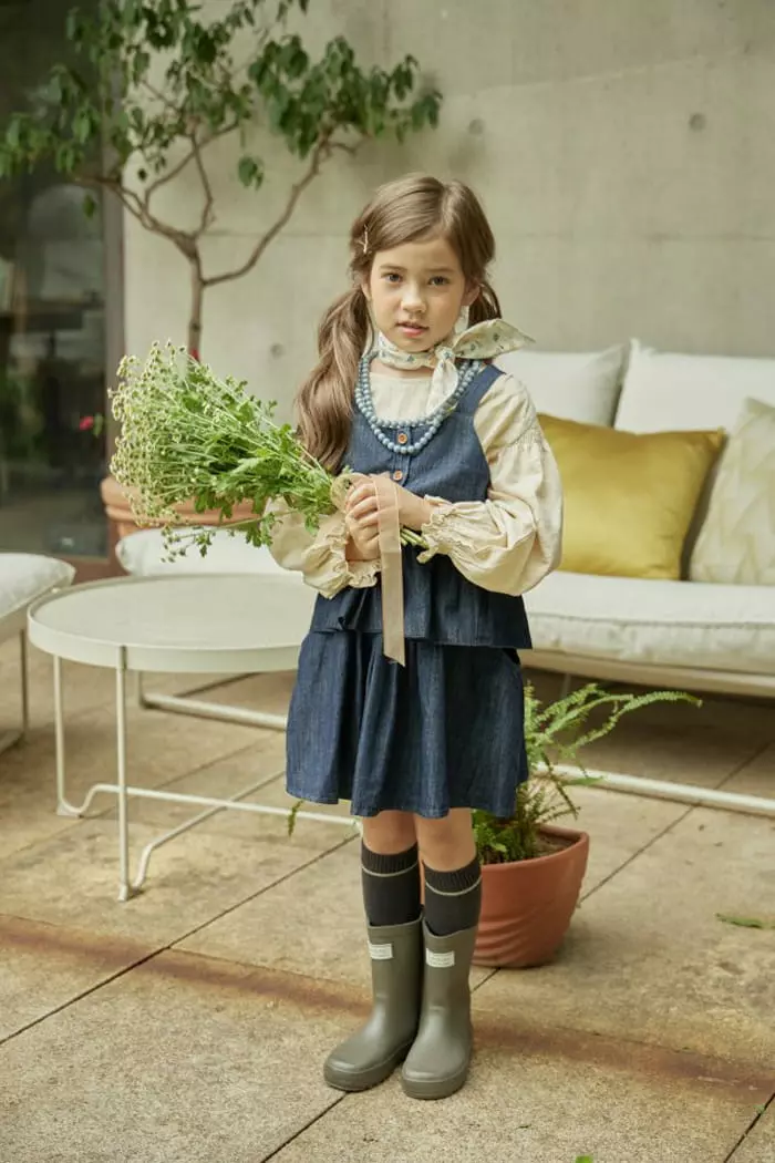 Mumunbaba - Korean Children Fashion - #littlefashionista - Everywhere Denim Skrit - 4