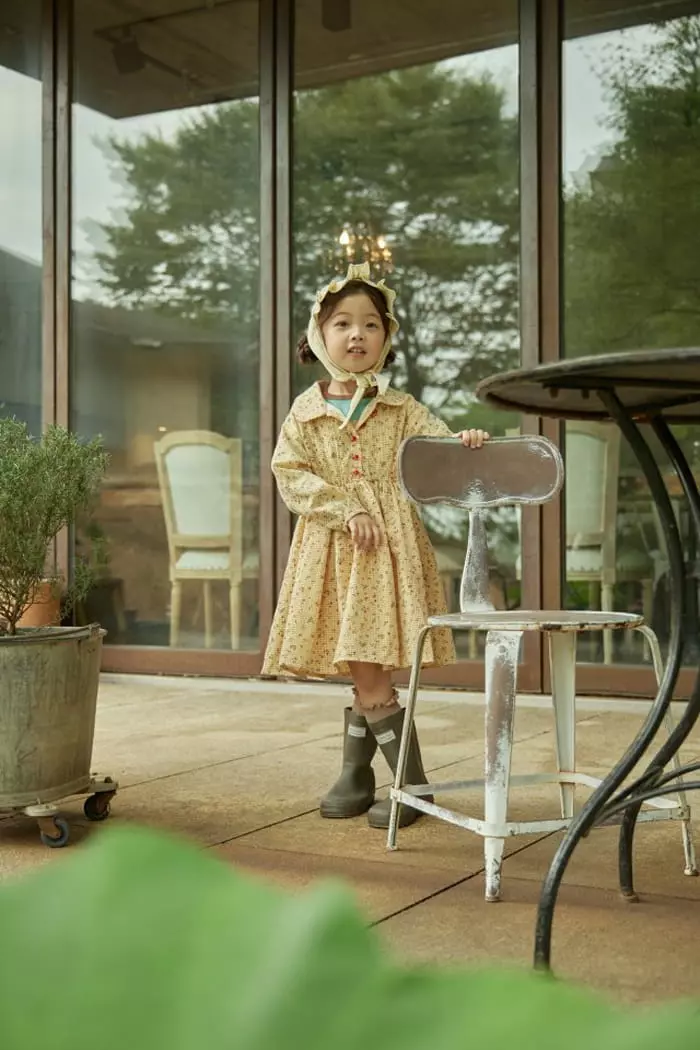 Mumunbaba - Korean Children Fashion - #minifashionista - Red Bean One-piece - 4