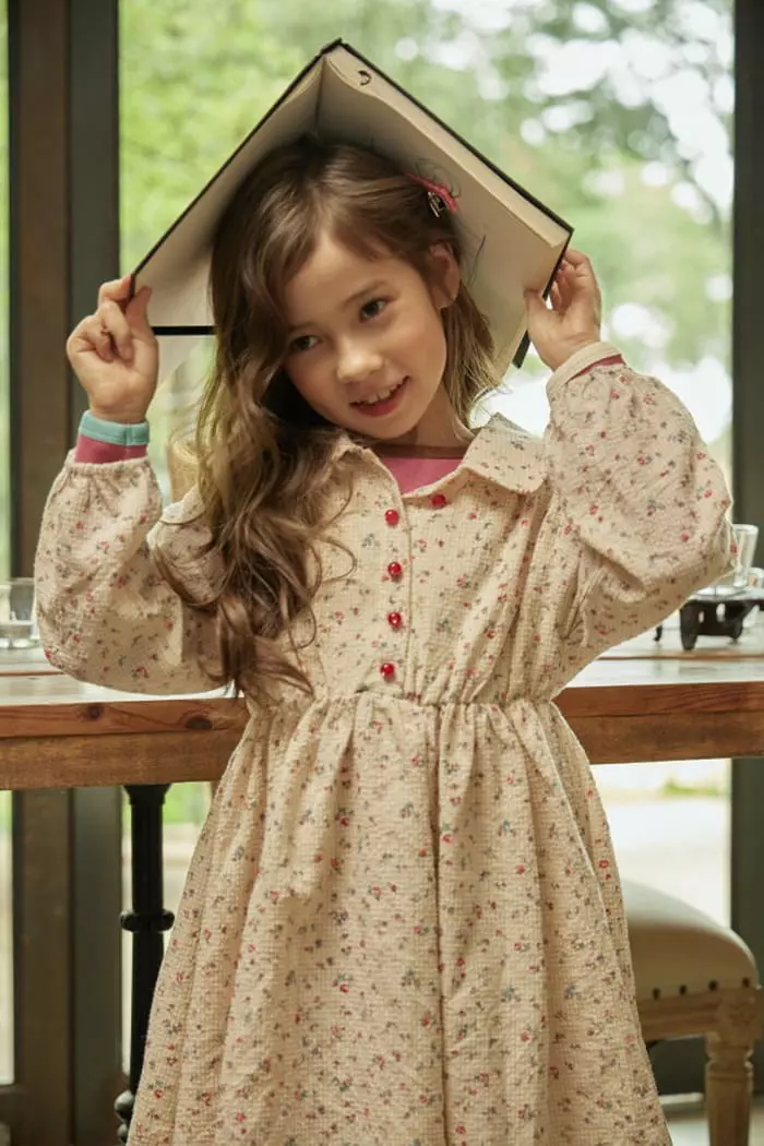 Mumunbaba - Korean Children Fashion - #stylishchildhood - Red Bean One-piece - 7