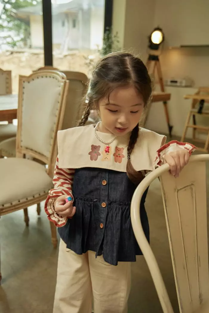 Mumunbaba - Korean Children Fashion - #todddlerfashion - Everywhere Denim Vest - 6