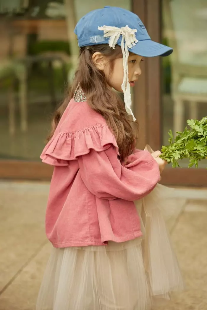 Mumunbaba - Korean Children Fashion - #todddlerfashion - Big Collar Rib Blouse - 10